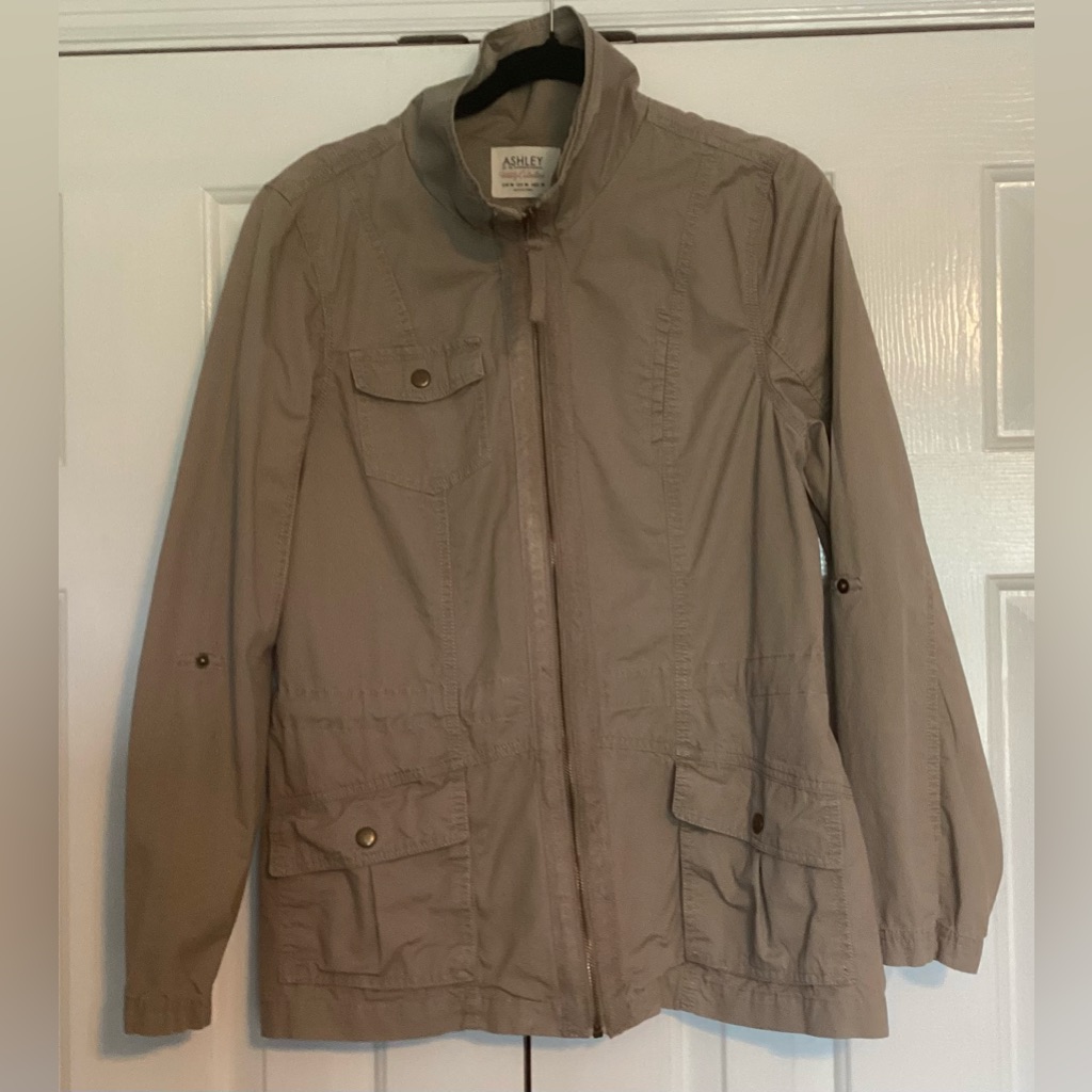 Ashley By 26 International Beige Utility Jacket